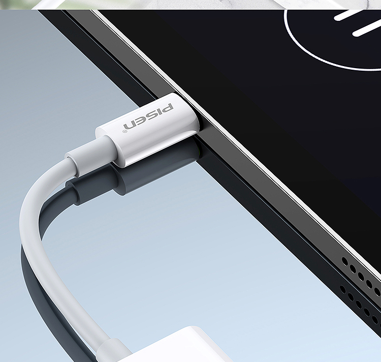 国乒代言品胜苹果耳机转接头iphone11plus转接线xxr12二合一充电转换