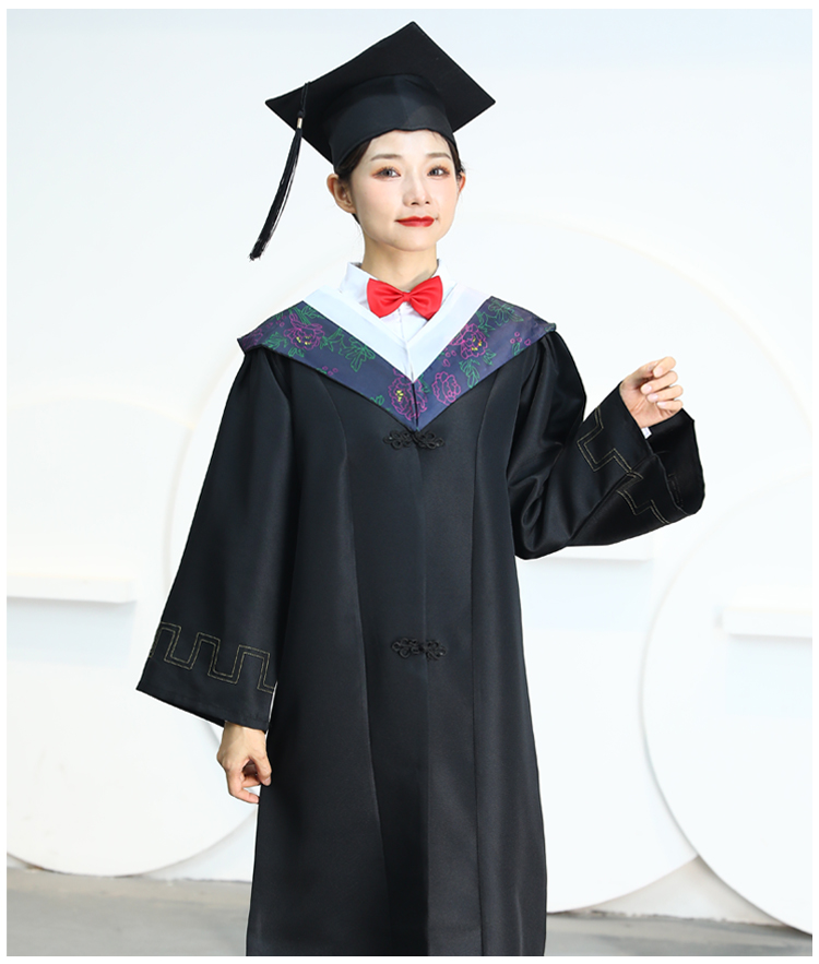 学士服 大学生男女毕业照服装礼服高中毕业服文科博士服学院风帽子