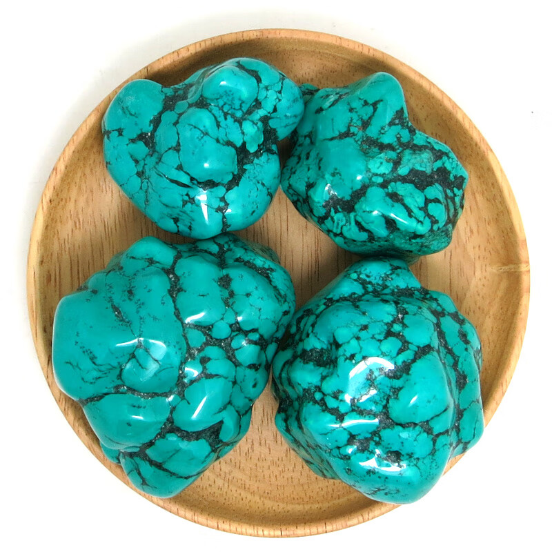 绿松石原石天然湖北十堰原矿绿松石随形吊坠毛料原石项坠水滴手把件