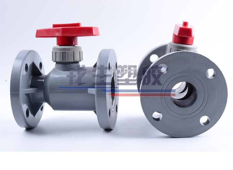 cpvc法兰球阀 塑料法兰式开关阀门 耐高温耐腐蚀 化工配件耐酸碱 dn80