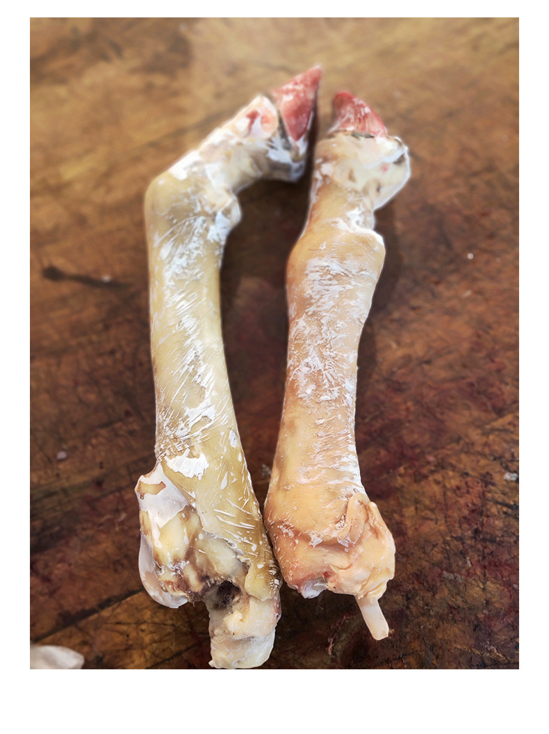 驴蹄生鲜带皮驴小腿驴脚驴蹄子新鲜冷冻驴肉 3斤切