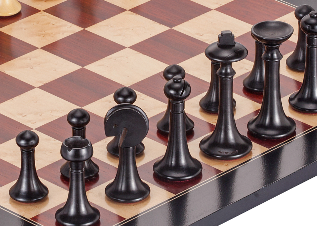 博圣象棋大都会进口手工实木高档大号国际象棋礼品套装棋子摆件黑色