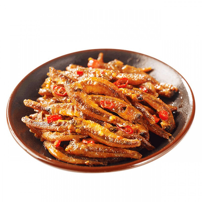抓鱼的猫8种口味香辣深海小鱼仔鱼干即食小零食特产小吃 山椒小鱼仔1