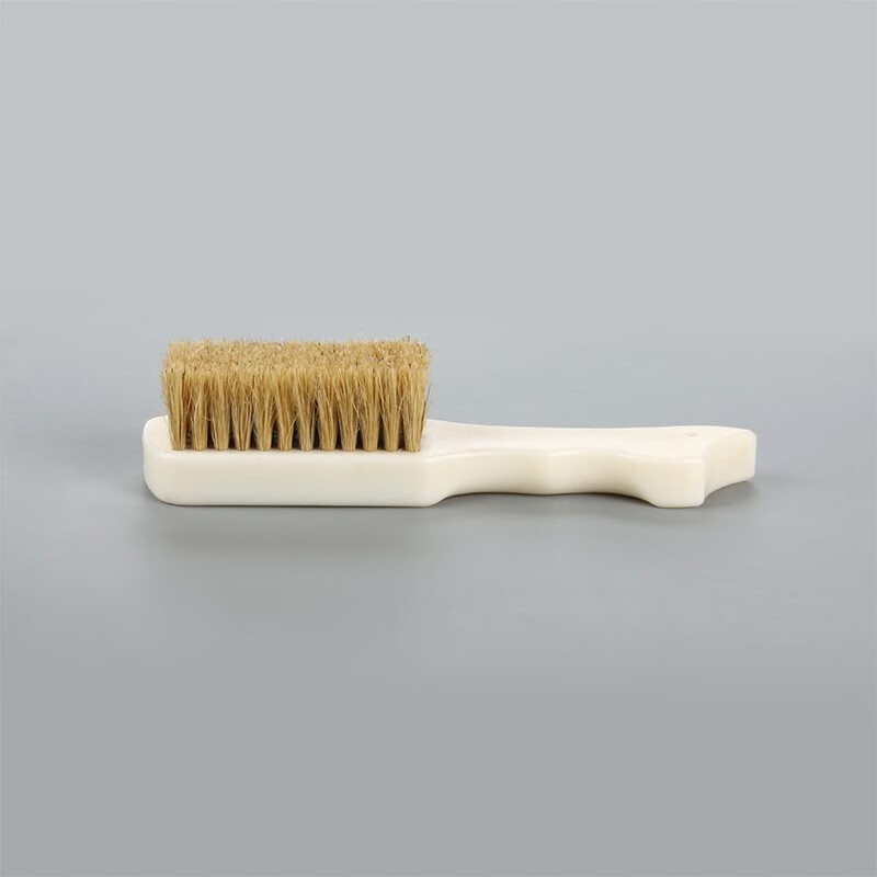 鞋刷可挂式清洁刷 猪鬃毛鞋刷子软毛不伤鞋洗鞋子鞋油专用刷家用 猪