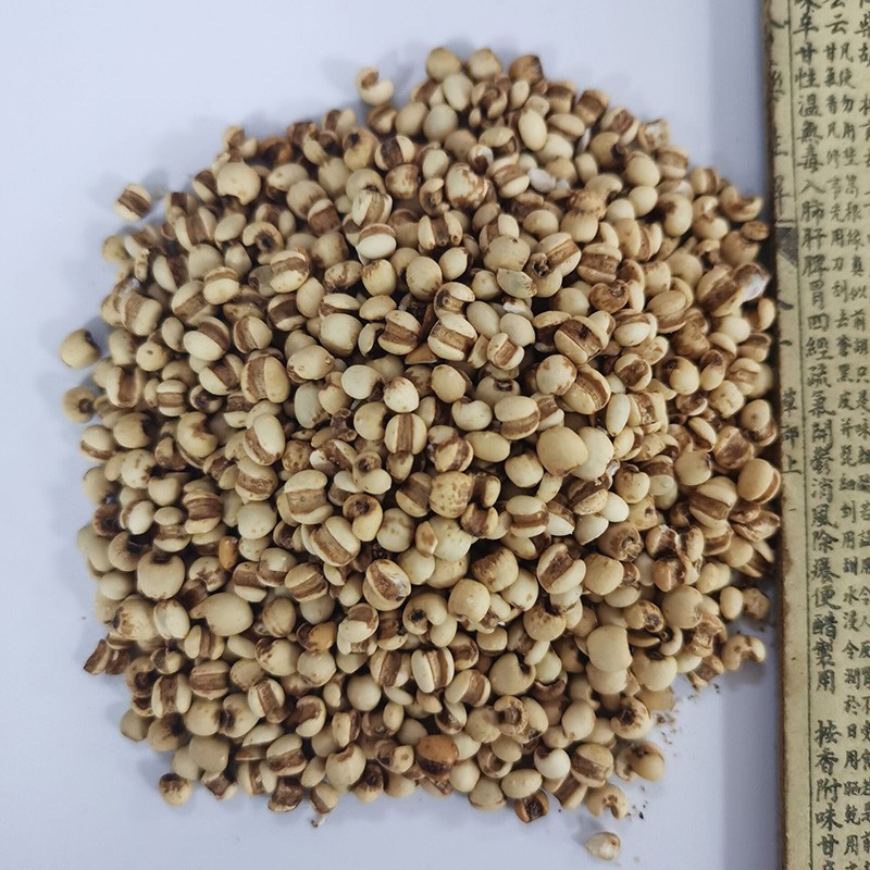 麸炒薏苡仁 实体中药房药材齐全药典标准中草药 麸炒薏苡仁1袋1000克