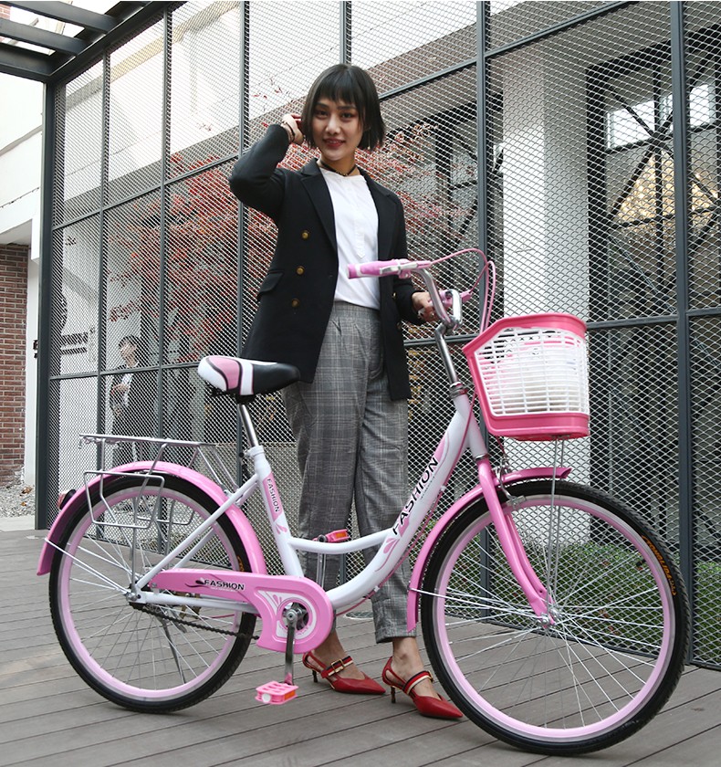 凤凰牌自行车同款男女通勤自行车女学生单车轻便上班通勤淑代步普通24