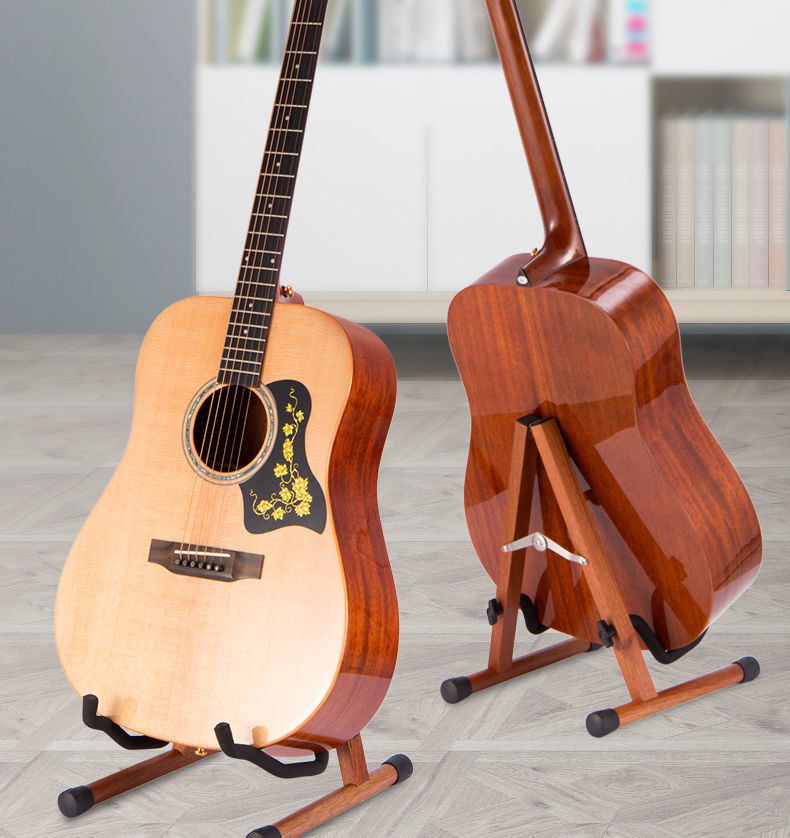 木质吉他架落地家用放吉他架子立式支架落地创意地架支架放置吉他支架