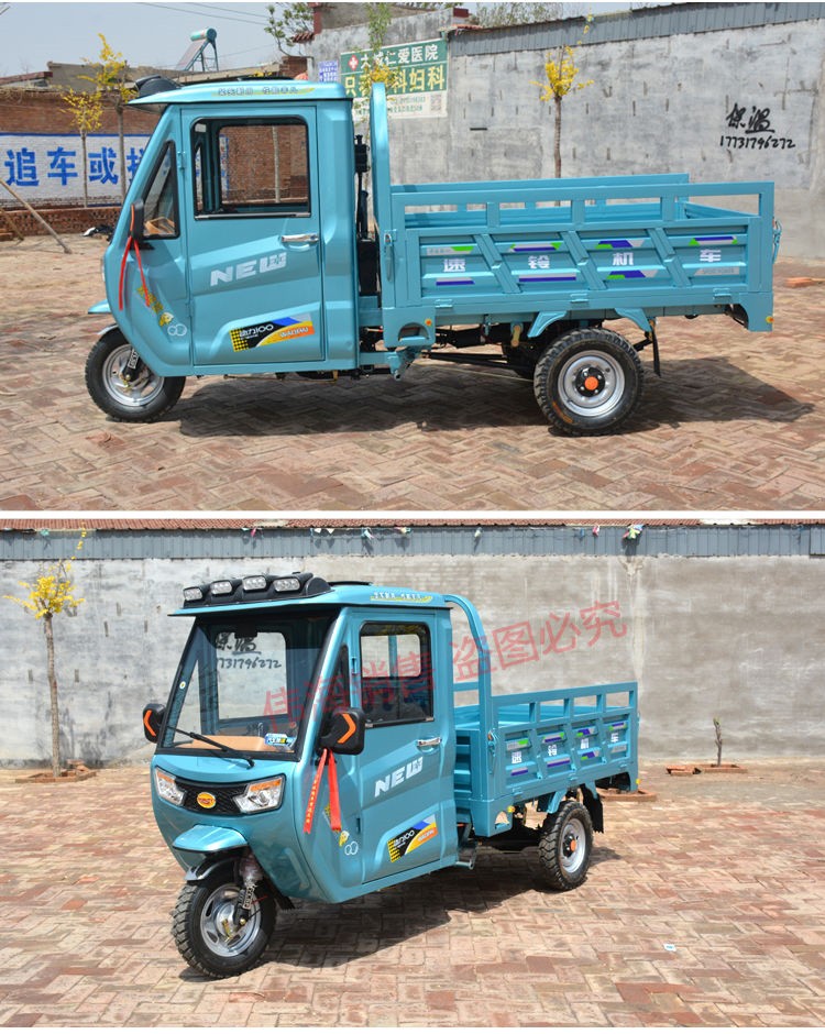 新款宗申动力国四半棚三轮摩托车一比一大证可上牌货运农用燃油车选择