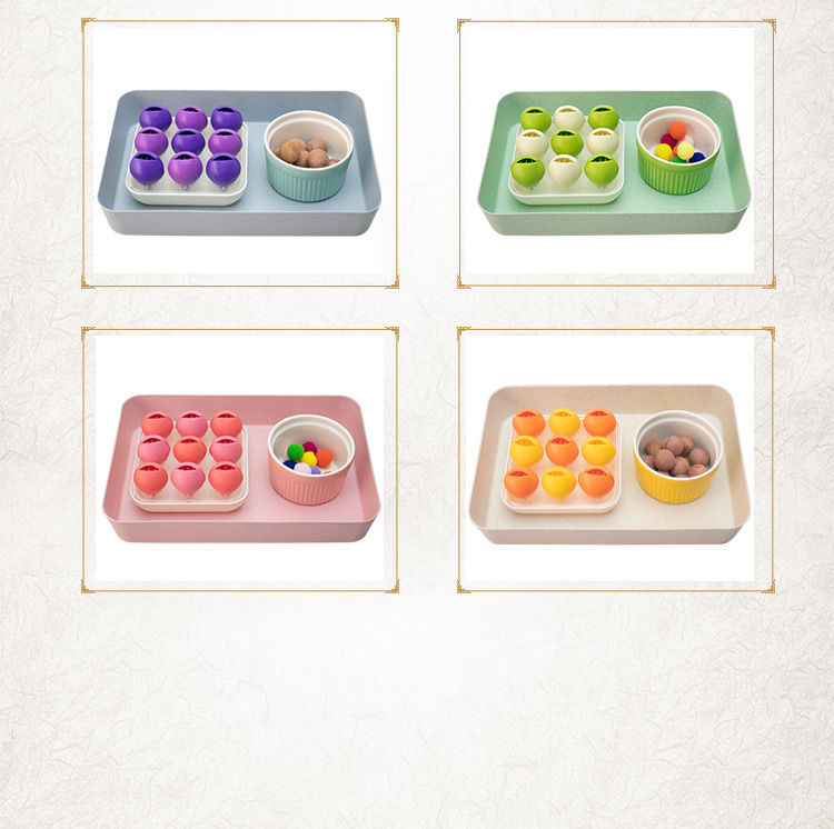 【抖音同款】蒙氏教具塞球早教幼儿园生活区玩具蒙台梭利感官配对手眼