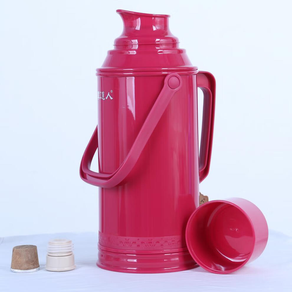 家用热水瓶塑料暖壶皮学生宿舍开水瓶大号玻璃保温壶加厚外壳茶瓶9986