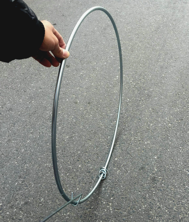 滚铁环扁铁环滚铁圈儿童户外80年代怀旧经典推铁环玩具38/50cm 扁子套