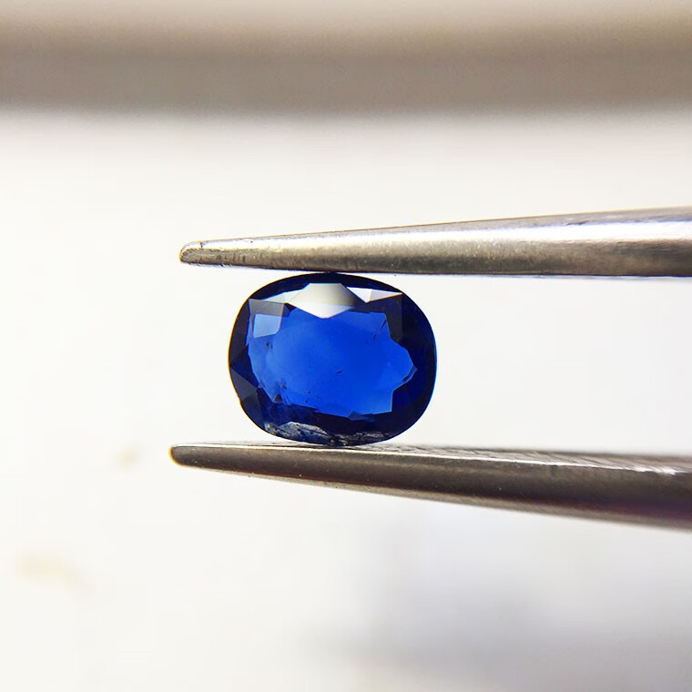 一介不一兰卡蓝宝石裸石 大颗粒椭圆形宝石 定制戒指吊坠 5号【图片