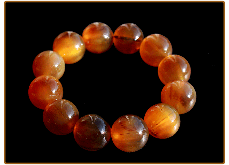 吉裕 天然满血西藏文玩佛珠羊角手串 108颗转运男女士本命年羊角珠