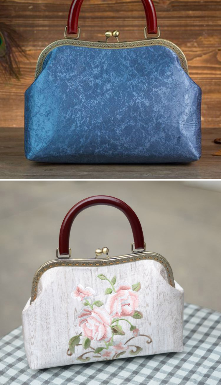 稻草人(mexican)汉服包配旗袍的包中国风刺绣妈妈母节礼物斜挎汉服复