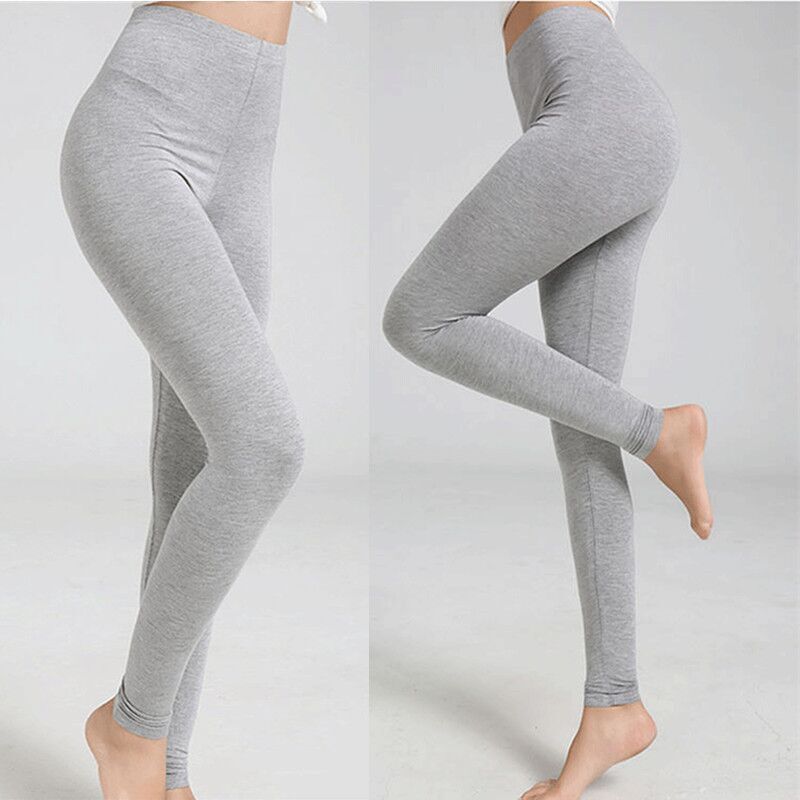 秋裤女单件纯棉线裤打底裤长裤薄款修身棉裤衬裤大码保暖裤黑色紫色