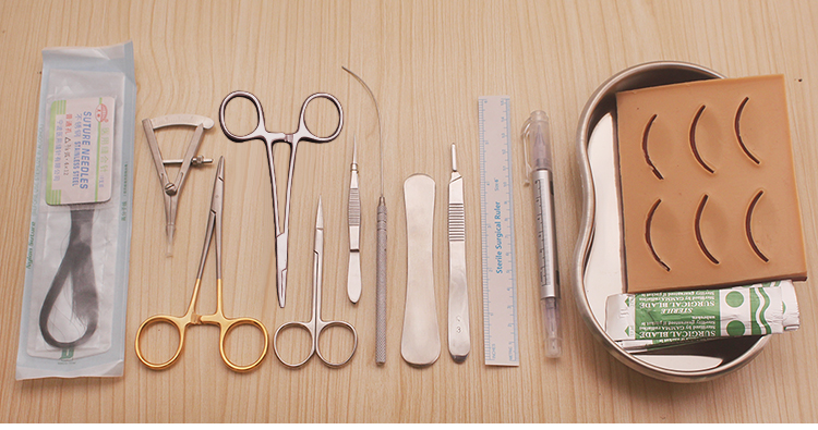 zotoyl美容整形埋线双眼皮工具包手术器械包练习硅胶模具套装练习套包