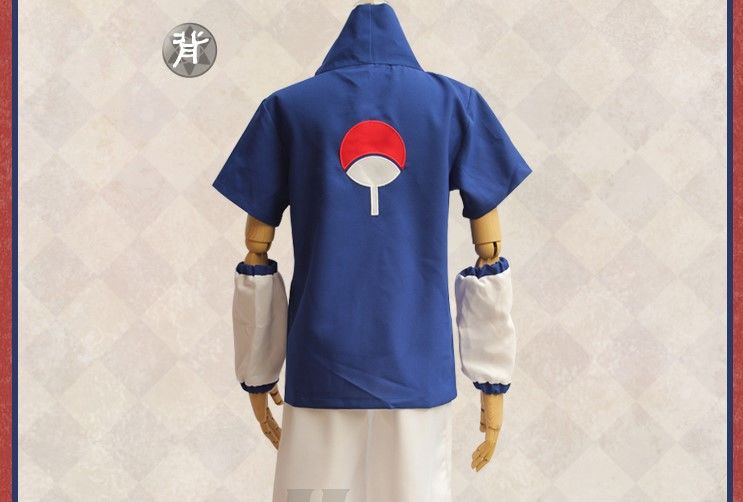 火影忍者 童年一代 cosplay宇智波佐助衣服 夏装短袖服装全套 衣服 护
