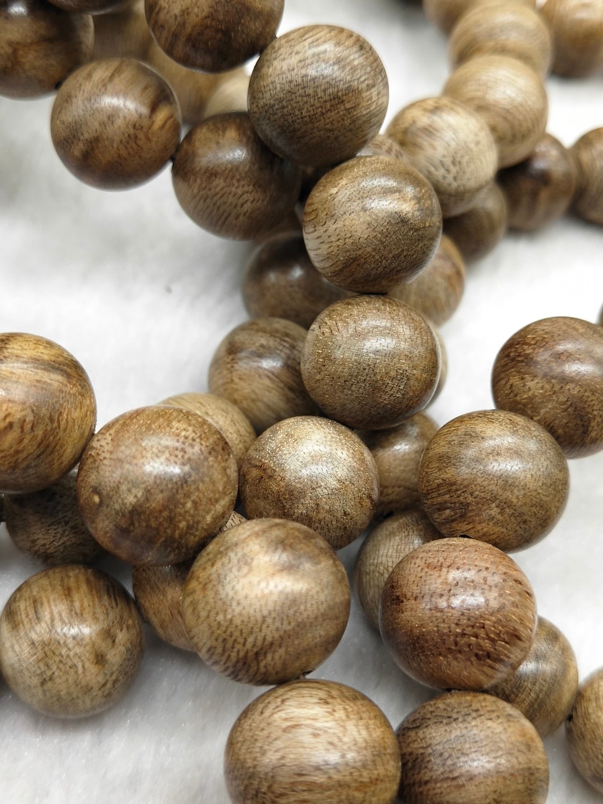 森洲 天然海南沉香尖峰岭黄油格沉香水格阁沉香老料12mm男女手串佛珠