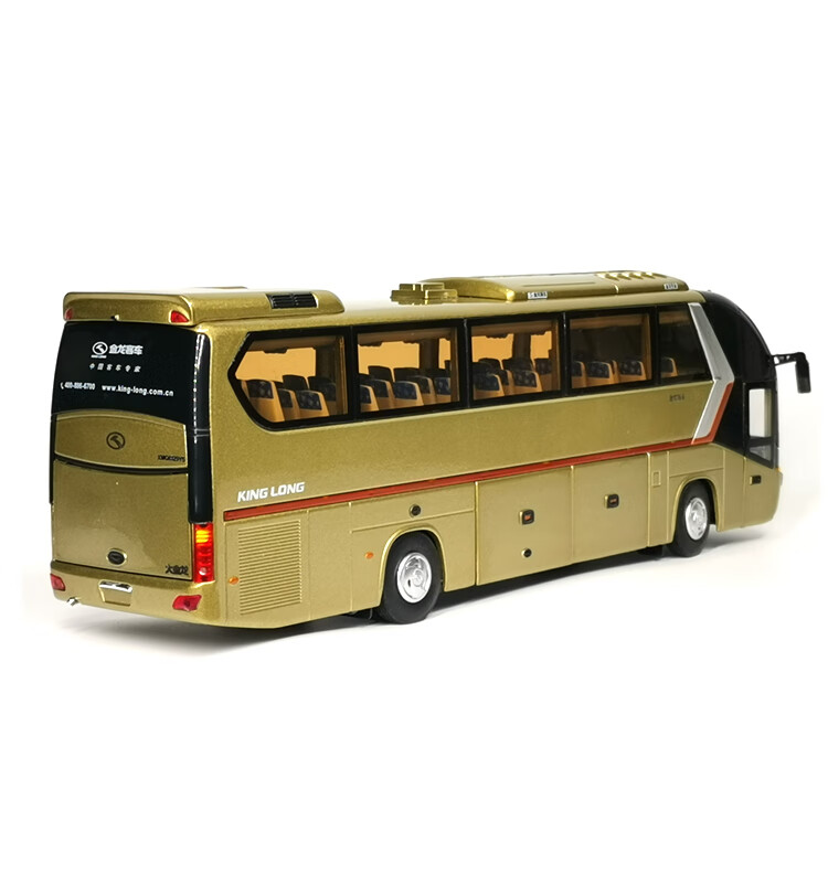 合金客车大巴模型原厂138厦门金龙龙威xmq6129y5仿真公交车模型金龙