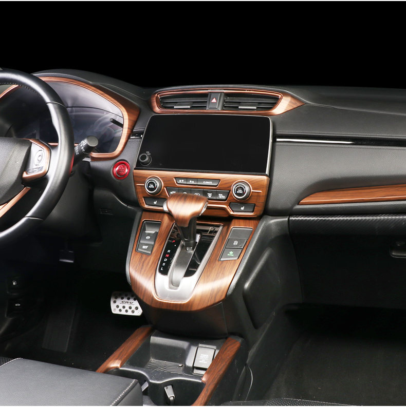 适用于17-21款本田crv皓影桃木内饰改装中控档位面板玻璃车窗升降器