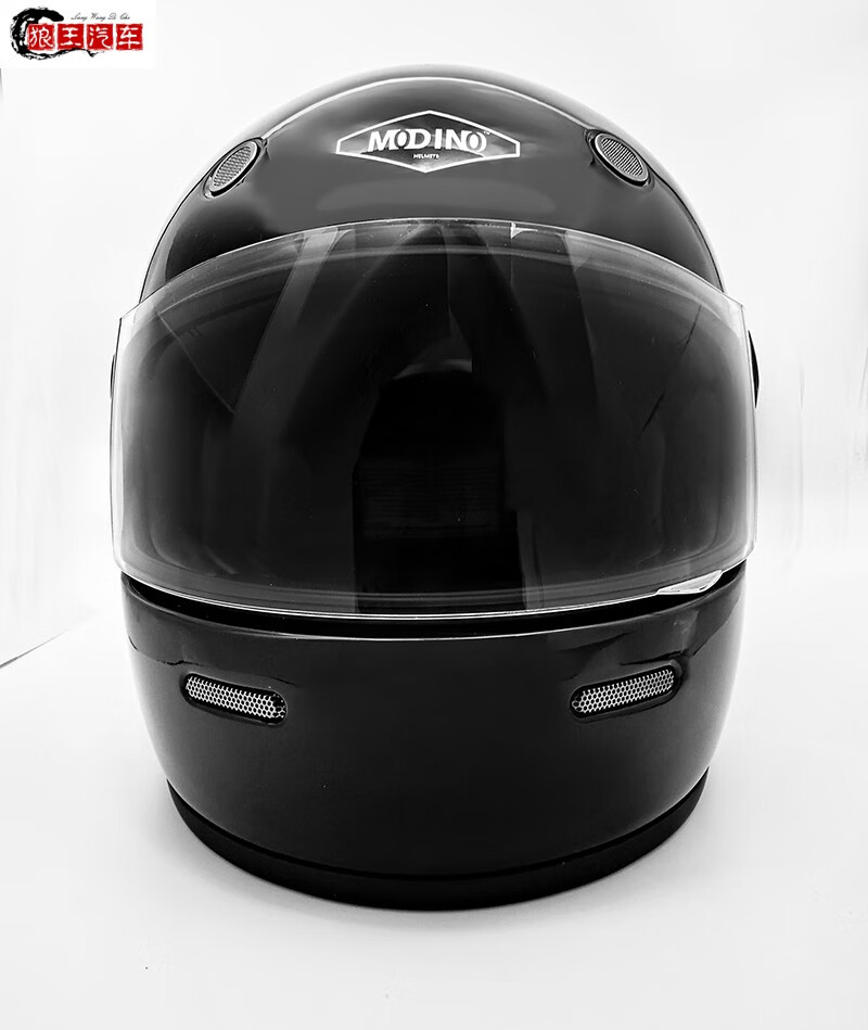 modino碳纤维复古摩托车头盔男女全盔哈雷凯旋拿铁台湾进口 海湾石油
