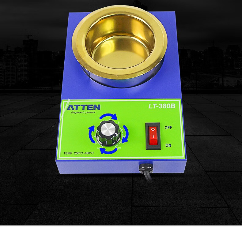 安泰信大功率小型焊錫爐無鉛可調溫熔錫爐焊錫鍋lt350b功率200w