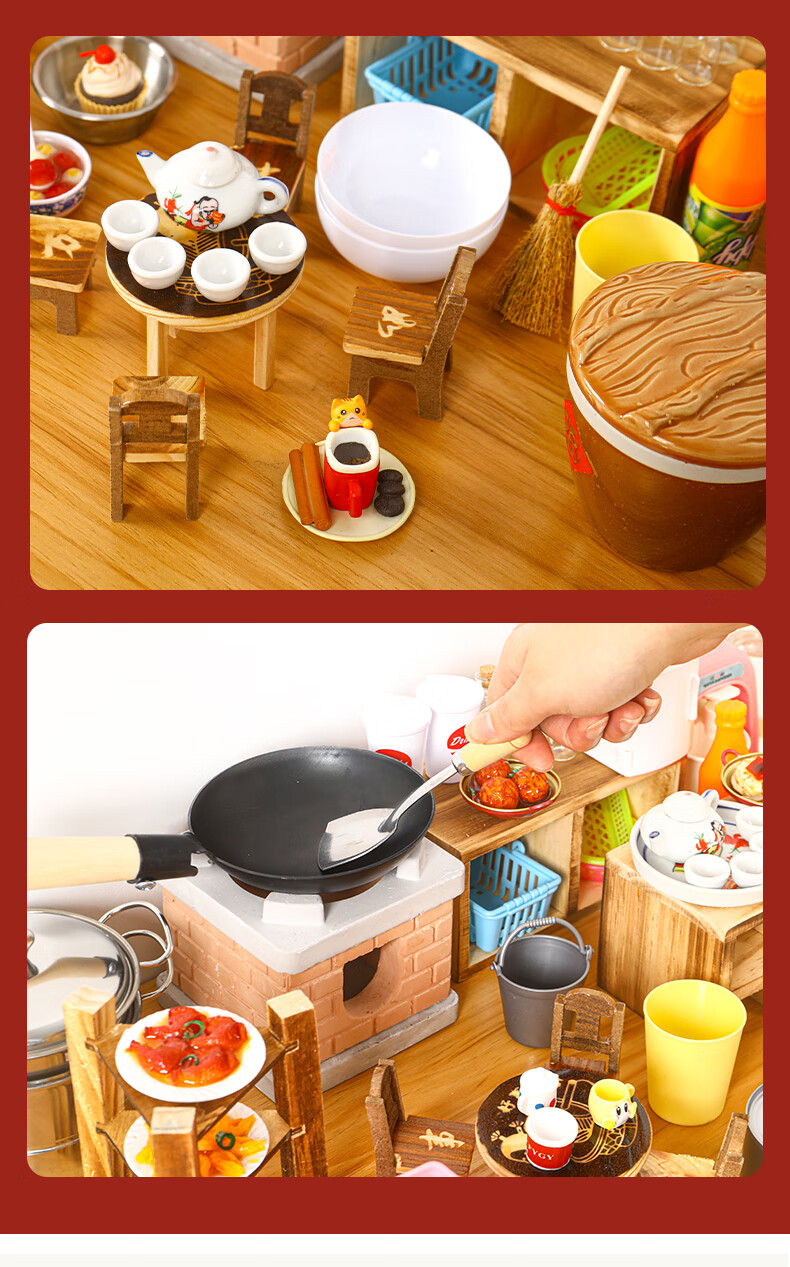 迷你小厨房全套真实版儿童套装网红真煮炒菜灶台可吃小儿做饭玩具