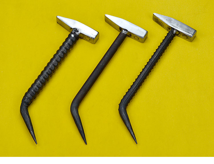 铝模专用锤子建筑铝模工具全套防滑钳工锤高硬度鸭嘴锤扁头 天蓝色