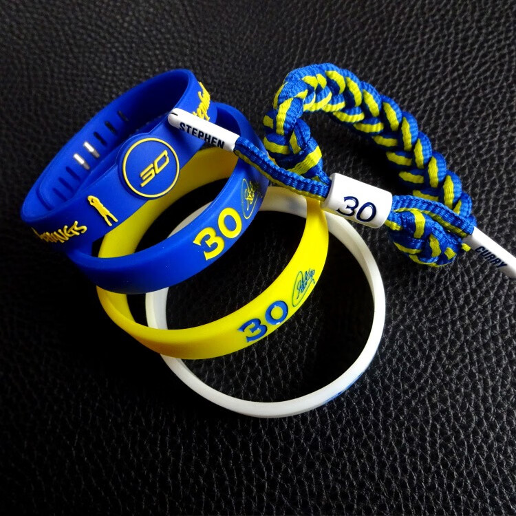 库里球迷库里手环限量珍藏版库里手办腕带nba勇士队库里篮球夜光硅胶