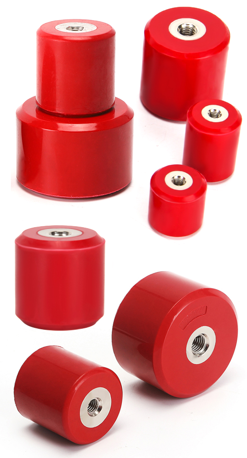 mns低压绝缘子 红色高强度绝缘柱母排支撑柱圆柱型支柱配电绝缘子 mns