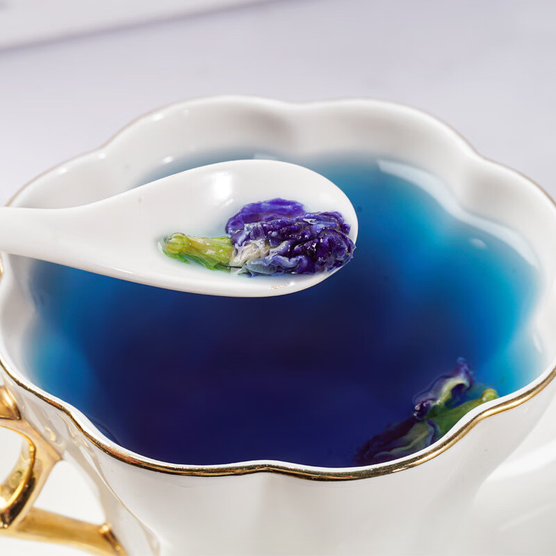 北京同仁堂蝶豆花中药材蓝蝶花蓝蝴蝶蝴蝶蓝花还有蝴羊豆豆碧500克