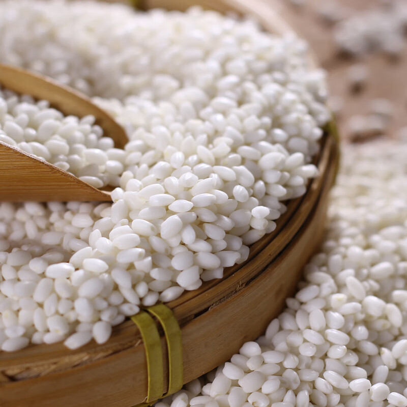 云南新鲜圆粒白糯米珍珠糯米2斤食用纯糯粘米江米酿酒包粽子新米