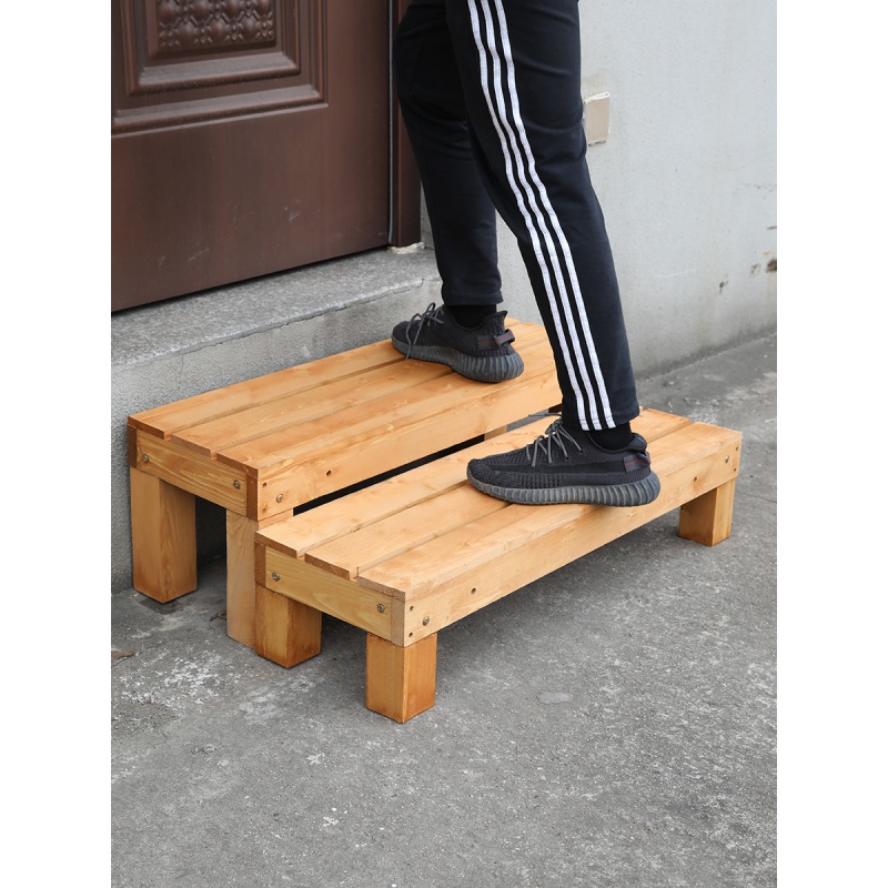 室外台阶踏板防腐木楼梯踏步板浴室实木家用台阶脚踏阳台踩脚凳厨房脚