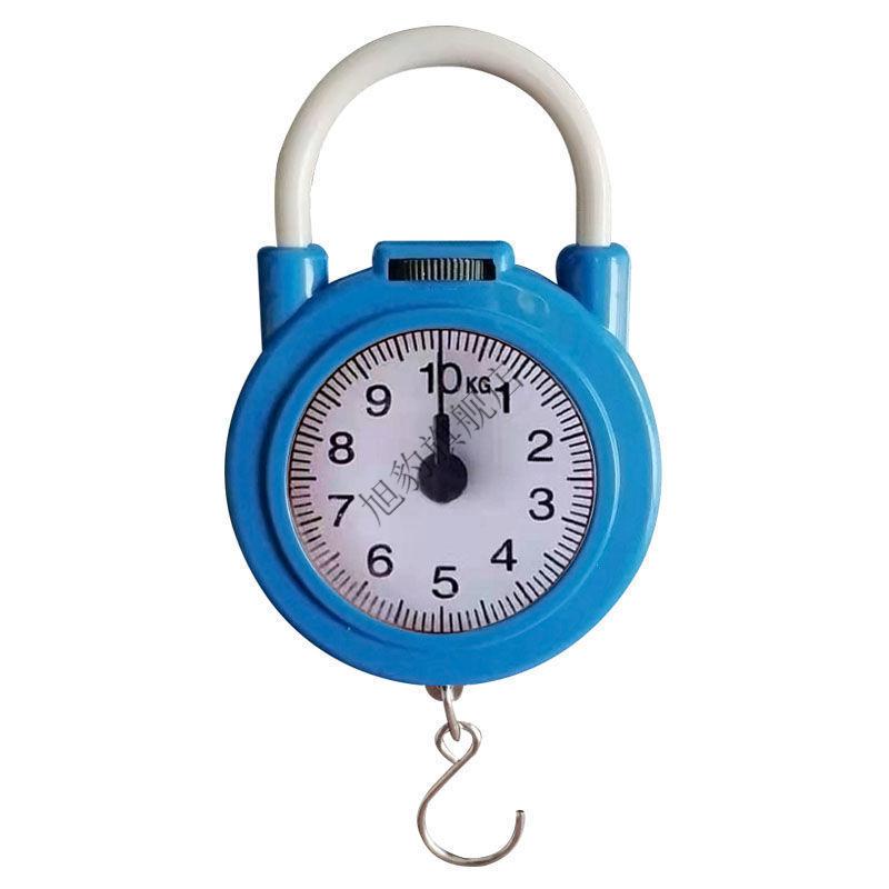 旭豹弹簧秤家用便携式多功能10kg手提秤买菜秤口袋秤迷你快递秤10公斤