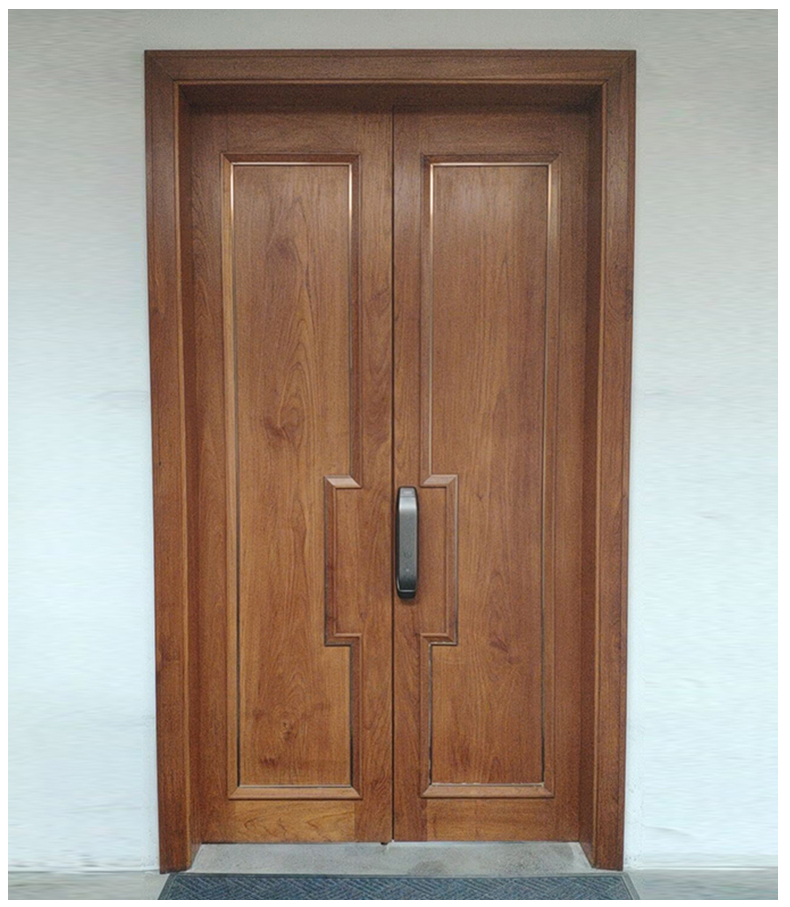 航典 别墅大门 实木门双开大门原木门双开入户门 定制 一平方【图片