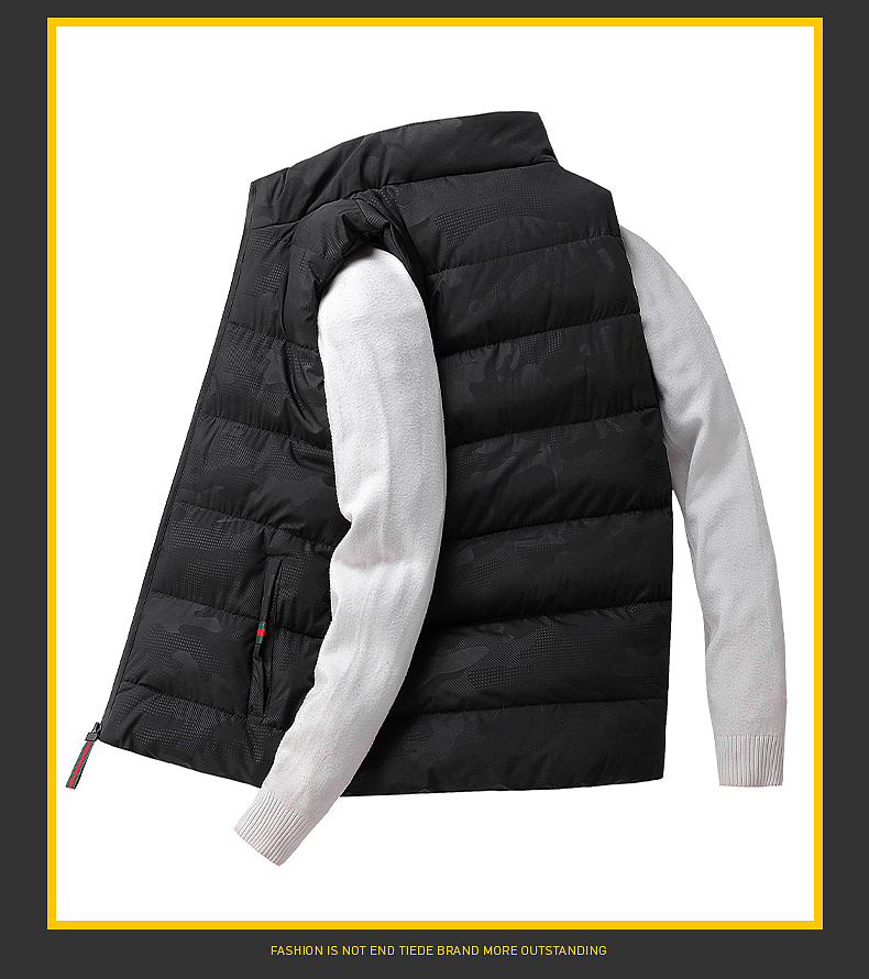 啄木鸟羽绒马甲男士冬季新款潮流青年加厚保暖防寒锁温韩版潮流保暖