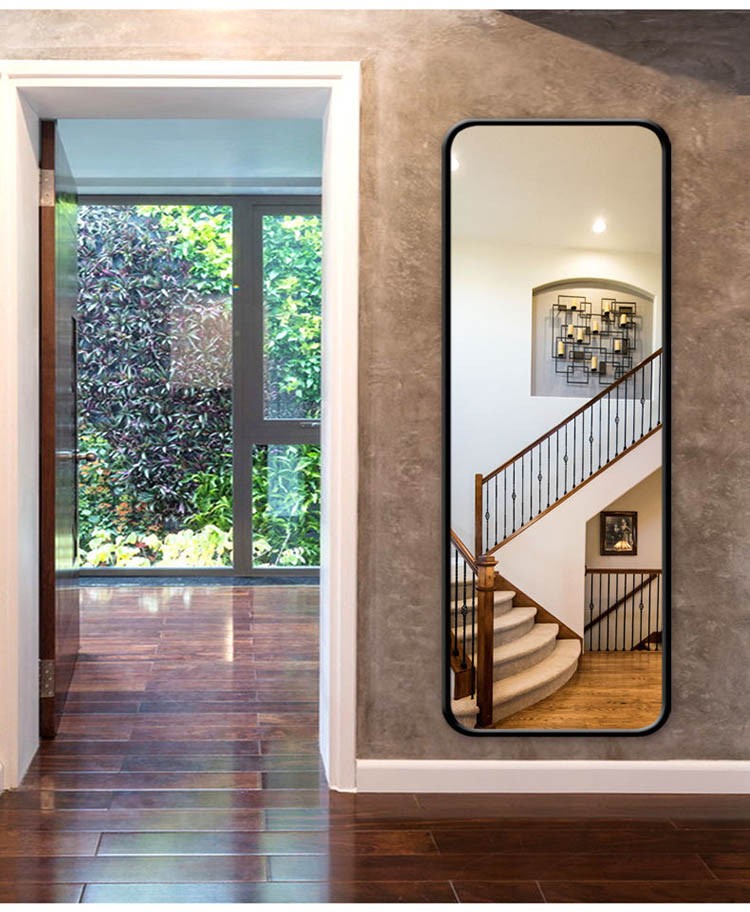 科悦诺祥全身镜落地穿衣镜ins服装店试衣镜家用立体镜子简易服装镜