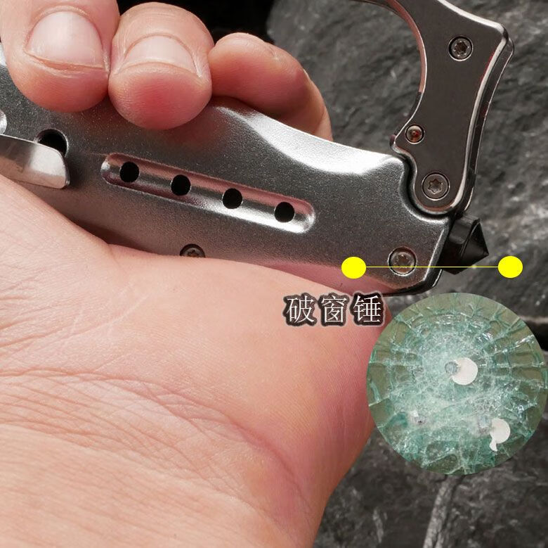 bc41刀护手刀款防身刀拳套合法卡簧野外露营具 bo087_黑【图片 价格