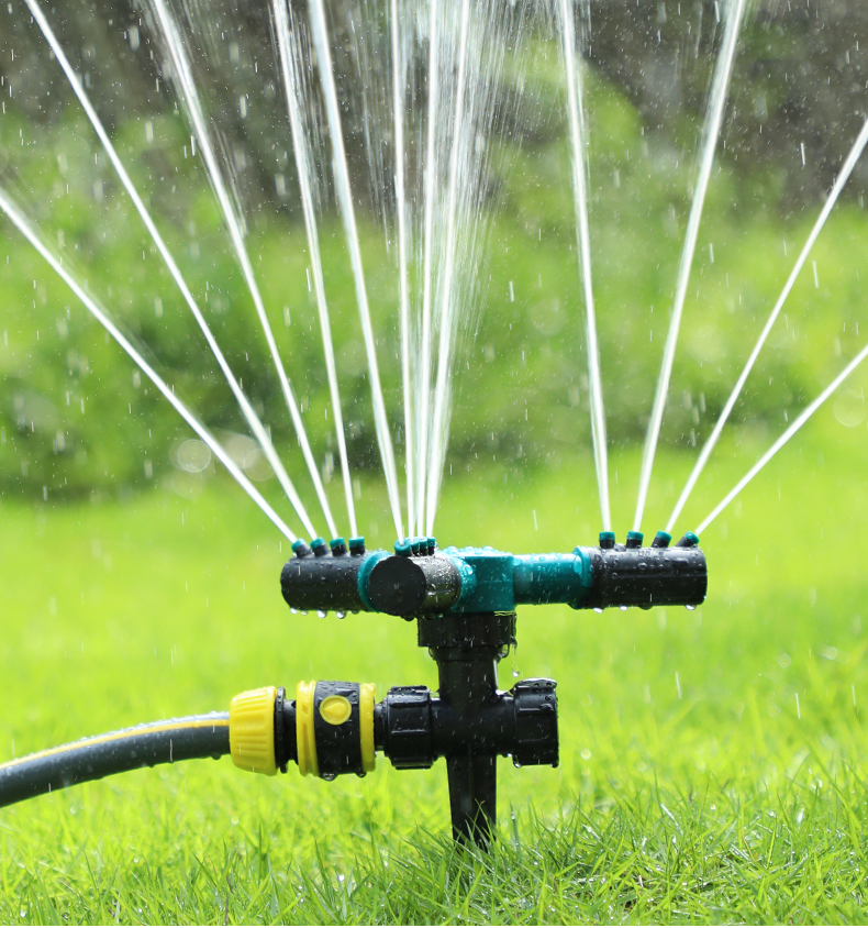 汉轩自动洒水器360度旋转园林农业灌溉浇花浇水喷头绿化农用草坪降温