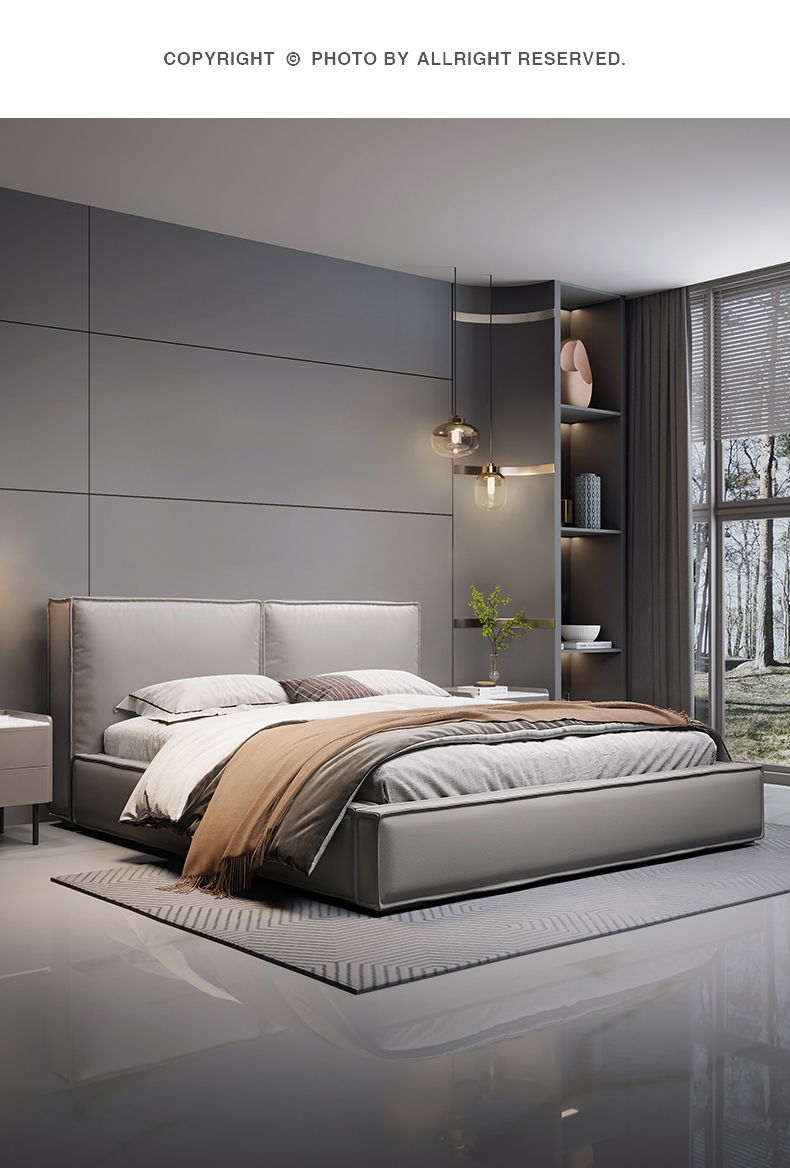 床豆腐块床落地嵌入式床1.