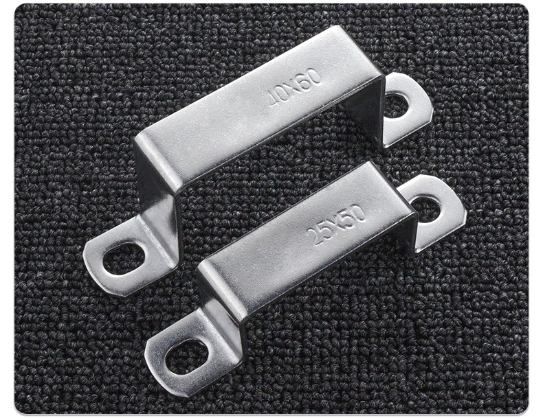 304不锈钢方卡方形卡方管卡扣骑马卡抱箍欧姆直角支架卡箍u型管卡20mm