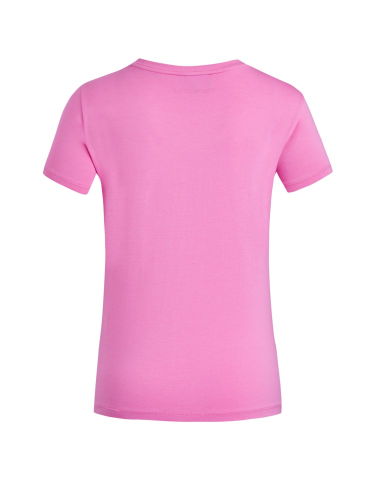 emporioarmani阿玛尼20春夏女士棉质短袖针织t恤衫粉色033438