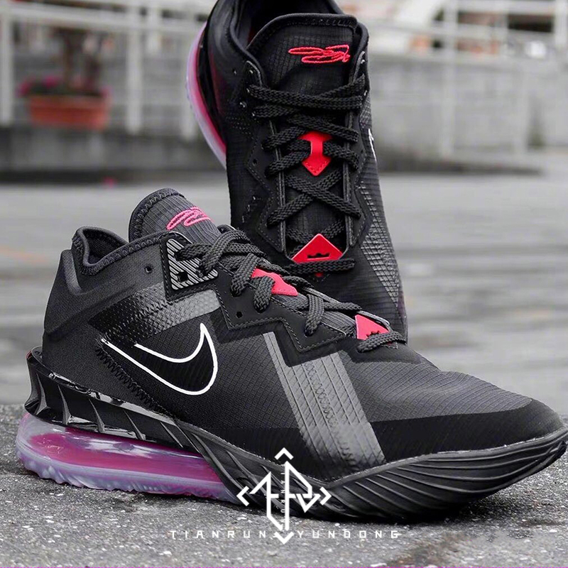 耐克nikelebron18low詹姆斯18代黑白橙鸳鸯篮球鞋cv7564100cv7564001