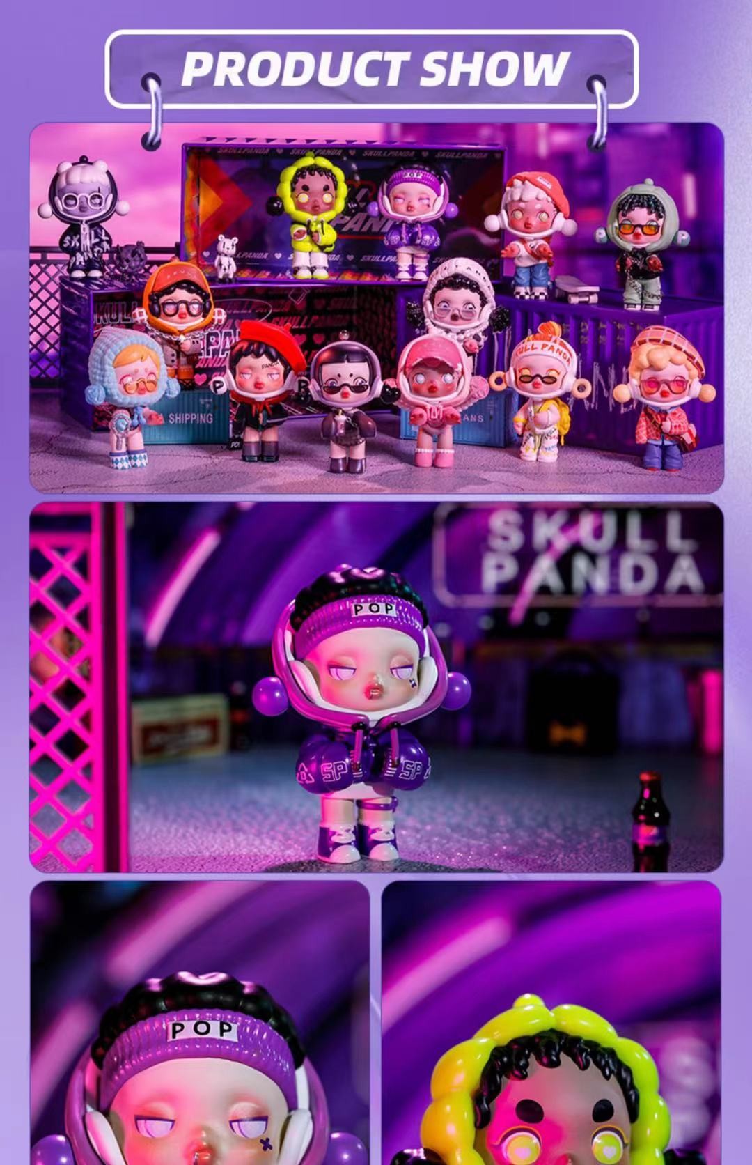 popmart泡泡玛特现货skullpanda熊猫热潮系列潮流盲盒手办确认款公仔