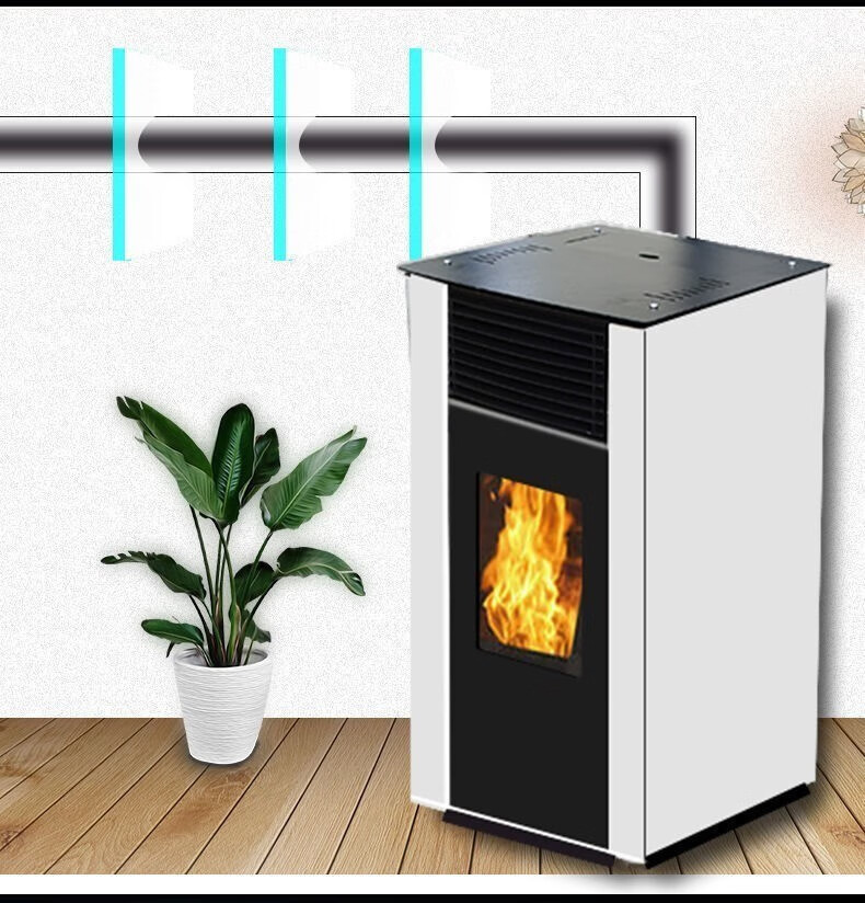 贝祖 智能环保生物质颗粒取暖炉风暖家用商用全自动水暖室内无烟采暖