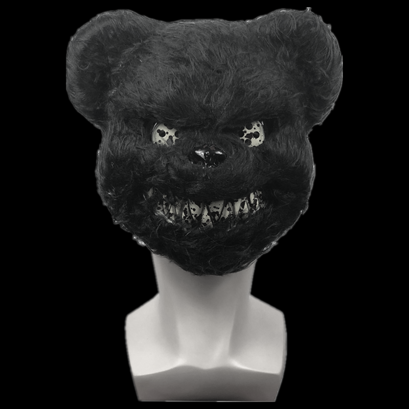 可狄(kedi)血腥兔子毛绒面具男屋jk拍照道具网红棕熊头套全脸 棕色