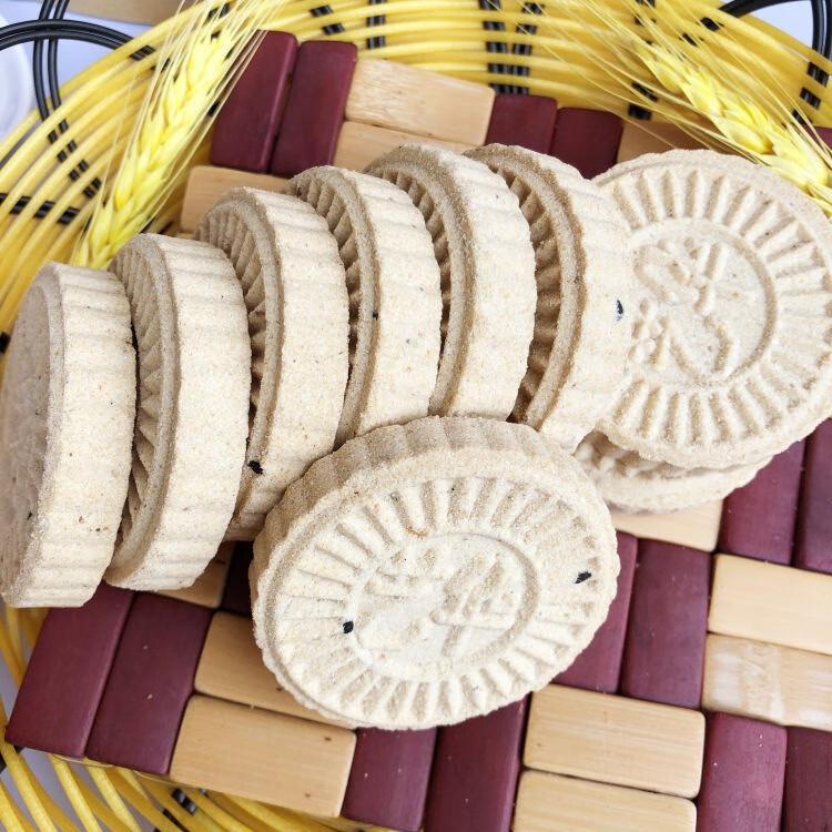 5折 炒米饼 炒米硬饼黄糖饼500g广东粤北韶关特产饼始兴零食艺华小吃