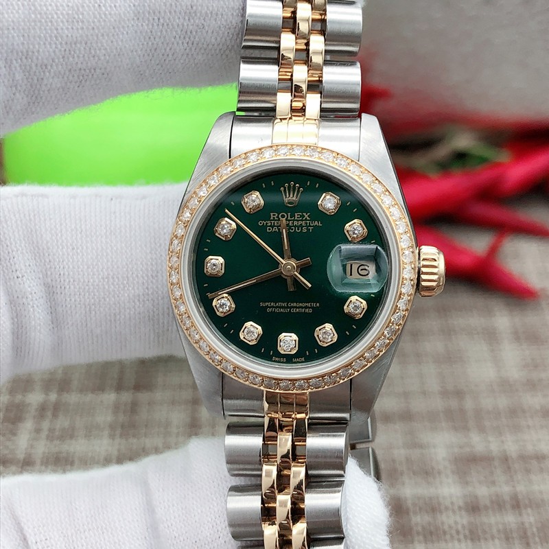 【二手95新】劳力士女表日志系列69173自动机械手腕表18k黄金内钻刻