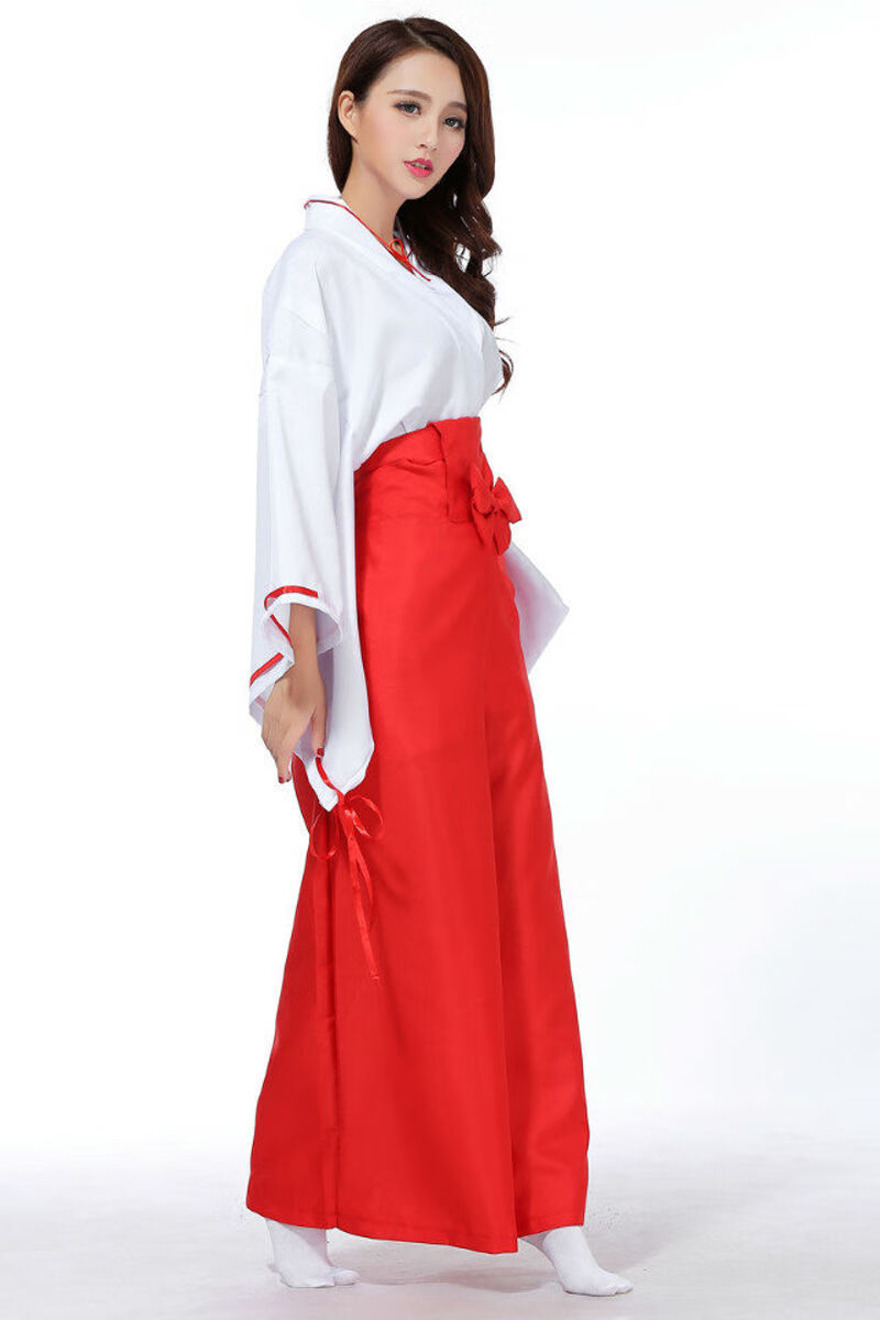 太夜叉cosplay服装桔梗cos服 角色扮演 巫女动漫服和服道具 服装 袜子