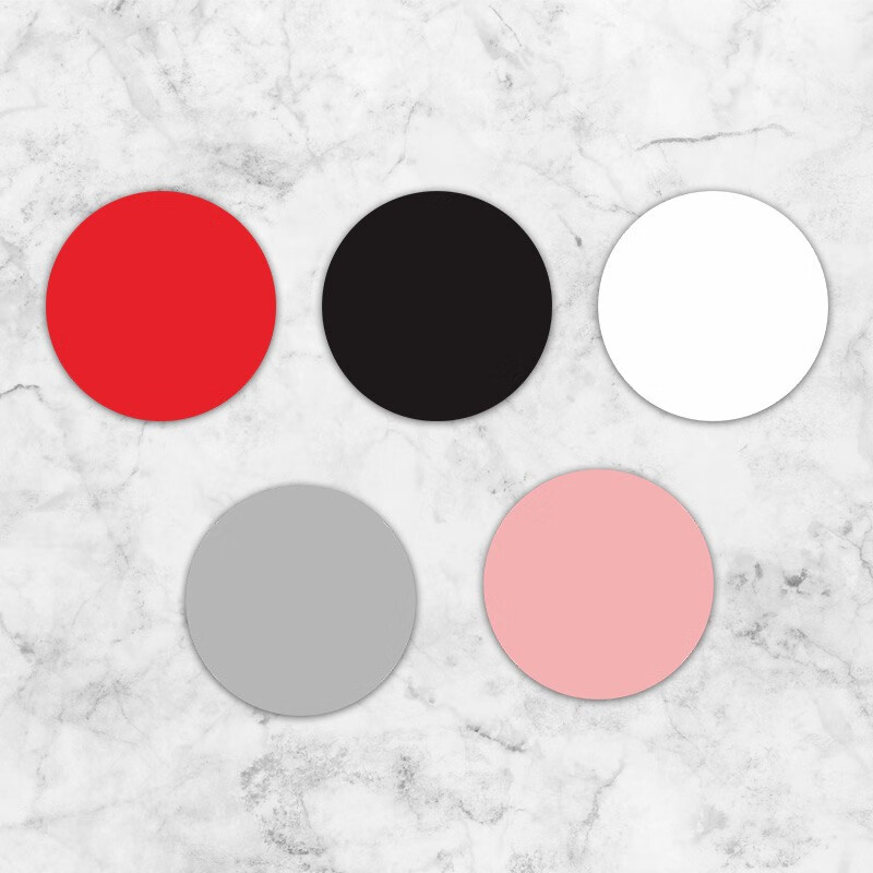 ps圆形纯色汽车贴纸遮挡划痕遮盖车贴红色黑色白色灰色粉色汽车贴膜